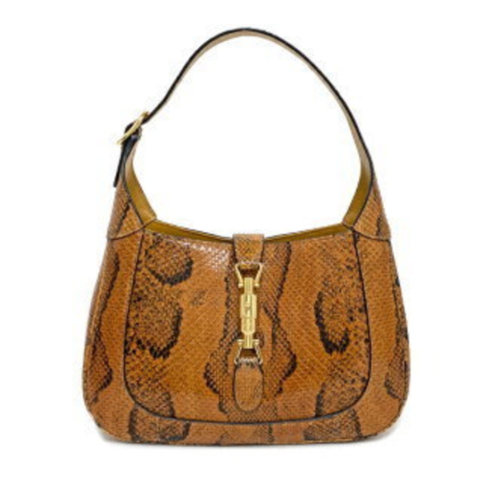 Gucci Jackie Python Shoulder Bag Handbag Burton O… - image 1
